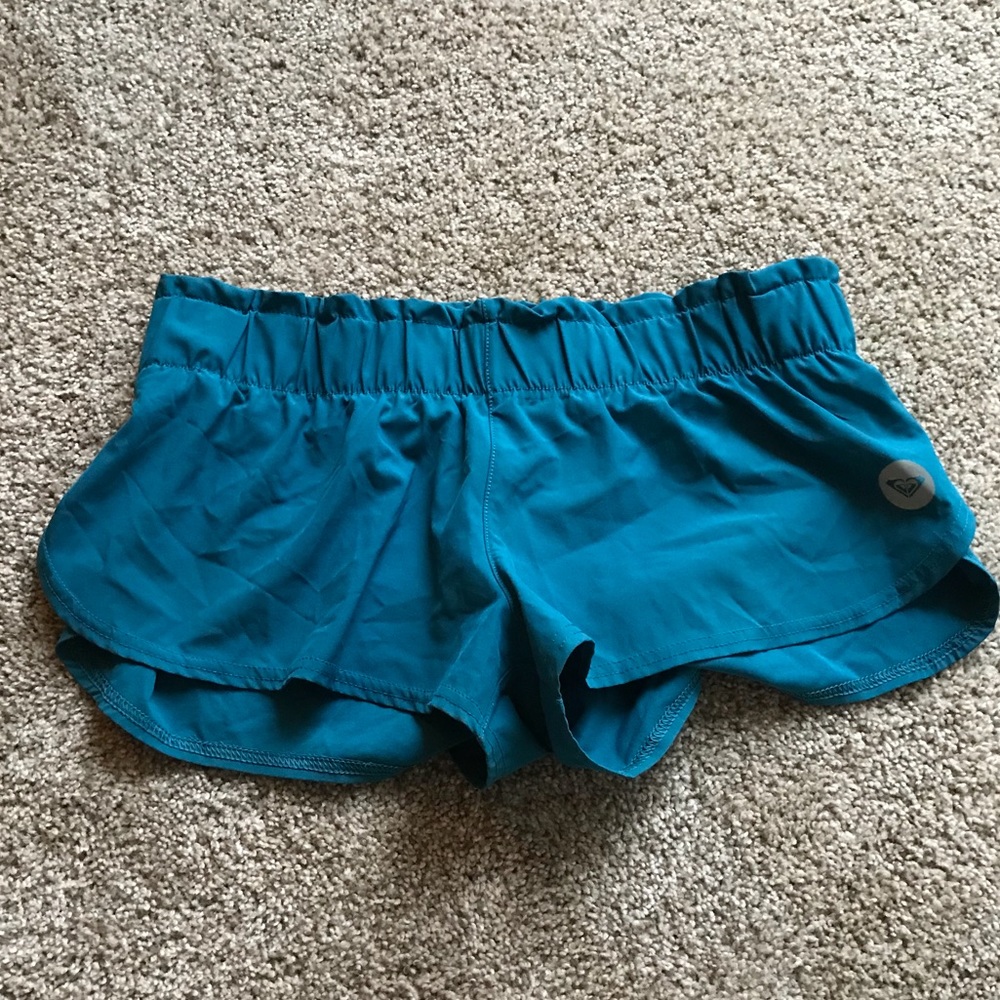 Roxy run shorts neon yellow attach brief
